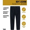 thumbnail image 2 of Lee Boys' Slim Fit Denim Jeans - Ultra Stretch Casual Pants for Boys (2T-16), 2 of 7