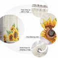 thumbnail image 3 of Rustic Sunflower Shower Curtain, 72" x 72", Country Floral Pastoral Retro Beige Background Waterproof Bathroom Curtain Washable Shower Curtain Set with 12 Hooks, 3 of 6
