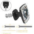 thumbnail image 3 of 4 Pcs Cabinet Handle Drawer Pulls Skull Butterfly Knobs with Screws Square Furniture Office Cabinet Knob Decoration, 3 of 7