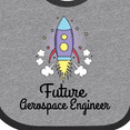 thumbnail image 4 of Inktastic Future Aerospace Engineer Rocket Girls Baby Bib, 4 of 4