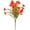 Orange, variant on 2 Bundles Artificial Outdoor Flowers, UV Resistant Faux Plants with Greenery Bushes, No Maintenance Fake Flowers for Porch Patio Yard Garden Planter Decoration