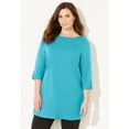 thumbnail image 2 of Catherines Women's Plus Size Suprema Boatneck Tunic Top, 2 of 5