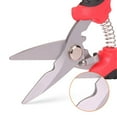 thumbnail image 4 of CHUANK 2 Pack Steel Pruning Shears  Heavy Duty Cutter Clippers  Sharp Hand Pruner Secateurs  Garden Trimmer Scissors, 4 of 6