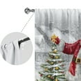 thumbnail image 4 of Yipa Christmas Blackout Window Treatments Slot Top Window Drapes Rod Pocket Window Curtain Panel Style-F W:51" x H:63", 4 of 6