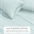 thumbnail image 2 of Great Bay Home Solid Flannel Sheet Set - 100% Turkish Cotton - Double Brushed - King, Light Blue, 2 of 6