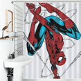 thumbnail image 4 of Spider Man Shower Curtain Cartoon Anime for Boys Grils Gift 55x72Inch（140x183cm）, 4 of 7