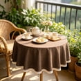 thumbnail image 4 of Tassel Tablecloth, Waterproof Dining Cover, Oil Proof Rectangular Mat, Elegant Embroidered Design and Stain Resistant Surface for Coffee Tables, Dining Tables, and Party Banquets, 4 of 6