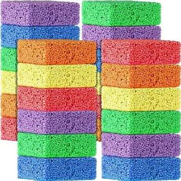 Children's Educational Clay,Set of 24 Modeling Clay Foam Beads Play Kit,Preschool Educational Learning Tool for Kindergarten,Kids,Children(Multi-color)