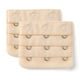 thumbnail image 1 of Extensores de tirantes de sujetador elásticos de 3 ganchos y 3 filas con hebillas para mujeres color de piel 2, 1 of 5
