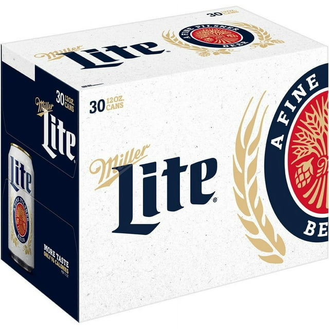Miller Lite Lager Beer, 12 oz. can, 30 pk.