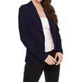 thumbnail image 2 of MOA COLLECTION Open Front Long Sleeves Blazer Jacket, Women's, 2 of 3