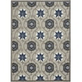 thumbnail image 2 of Nourison Aloha Indoor/Outdoor Grey/Blue 9'6" x 13' Area Rug, (10x13), 2 of 9