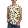 thumbnail image 2 of Picia Flying Bees1 mens Cotton Tank Undershirts , Moisture-wicking Ribbed Tanks, Lightweight Cotton Tank Undershirts-X-Large, 2 of 8