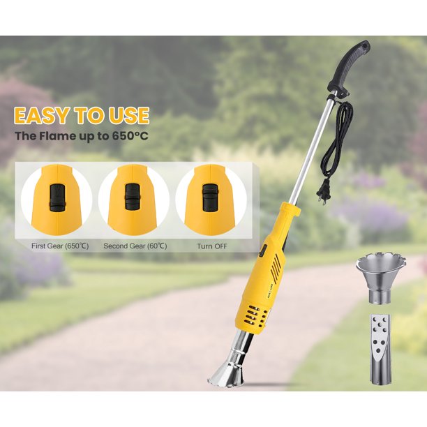 Electric Thermal Weeder Lawn Mower Hot Air Weed Killer Grass Flame