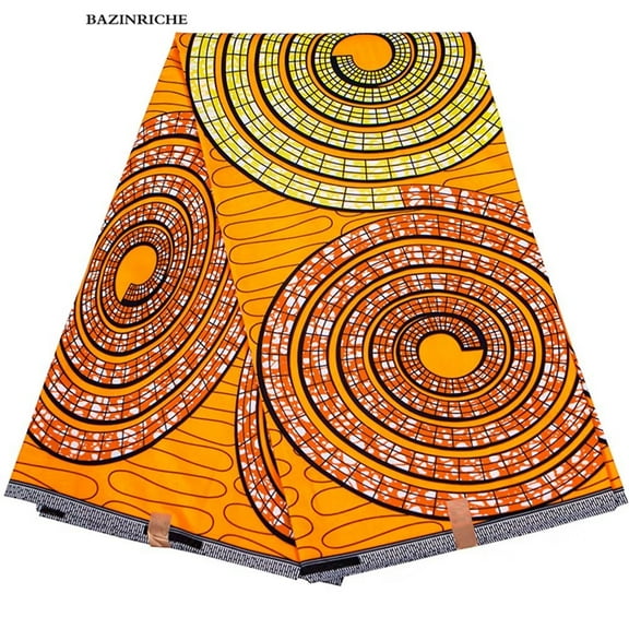 6 Yards African Print Fabric Polyester Material Cothes Fabrics for Dress