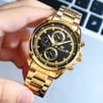 thumbnail image 5 of OLEVS Mens Watches,Big Dial Watches for Men Chronograph Stainless Steel Watch with Day Waterproof Analog Quartz Watches for Man Classic Business Wristwatch Luxury Luminous Reloj para Hombre, 5 of 11