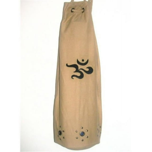 KushOasis OM101012-Khaki Yoga Bag - OMSutra OM Mahashakti Mat Bag - Color - Khaki