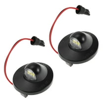 Unique Bargains 2 Pcs LED License Plate Light Tag Lamp Assembly for Ford F-150 F-250 F-350 1990-1999 White 6500K Clear Lens