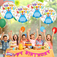 thumbnail image 2 of PMU Happy Birthday Hip Hip Hooray Hippo 18 Inch Mylar Foil Balloon Pkg/10, 2 of 7