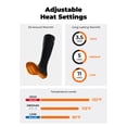 thumbnail image 2 of ORORO Heated Socks for Men and Women, Heated Socks Rechargeable for Winter（Black,S）, 2 of 7