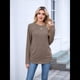 thumbnail image 5 of Suéteres de Mujer, Camisas de Larga, Moda de Otoño, Blusas de Moda, Conjuntos Fruncidos, Ropa de Invierno Café L, 5 of 9
