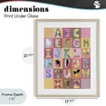thumbnail image 4 of Stupell Industries Contemporary Animal Alphabet in Pink Birch Framed Print Under Glass, 17 x 21, by Carla Daly, 4 of 8