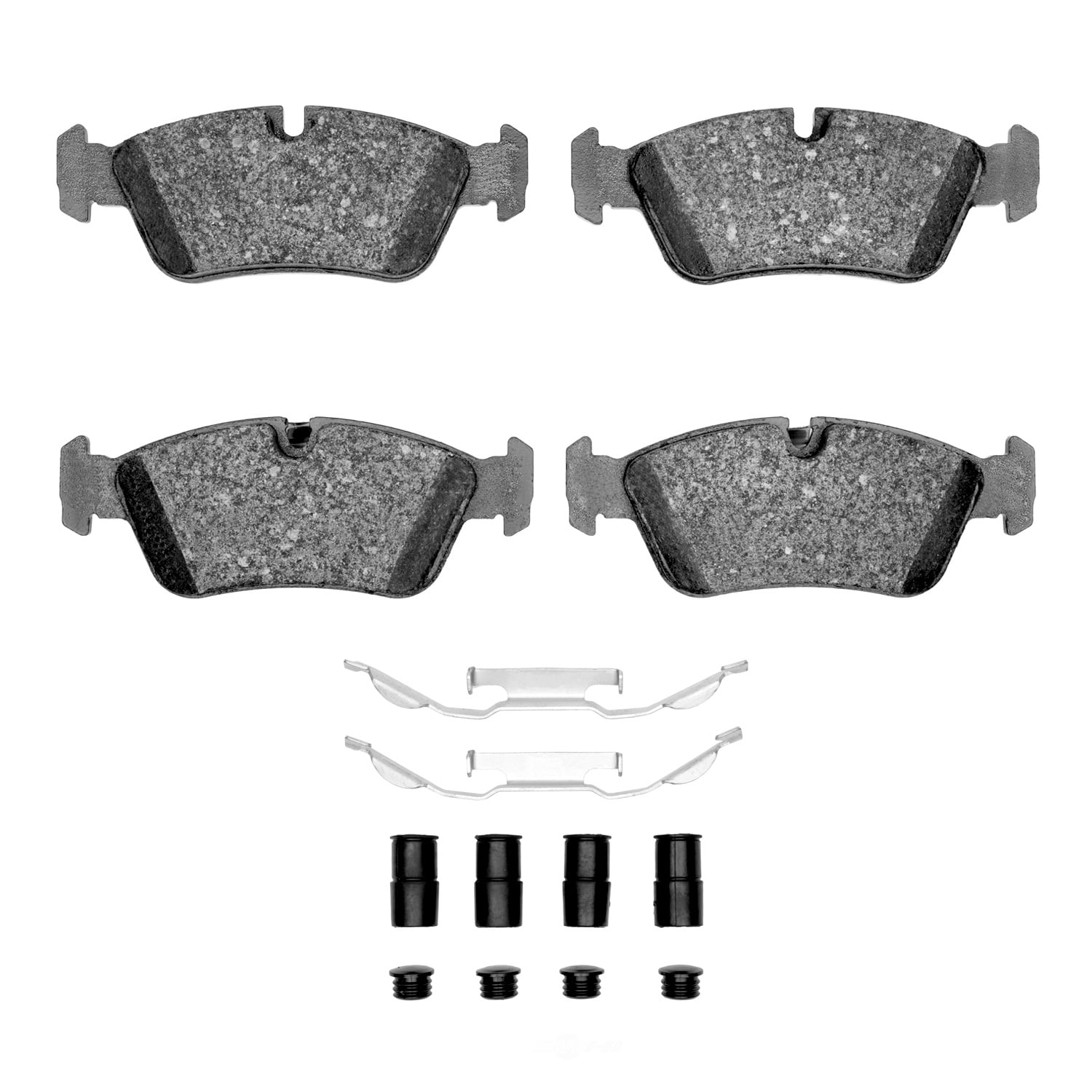 Dynamic Friction Company 1551-0558-01 DFC 5000 Advanced Brake Pads - Low Metallic and Hardware Kit