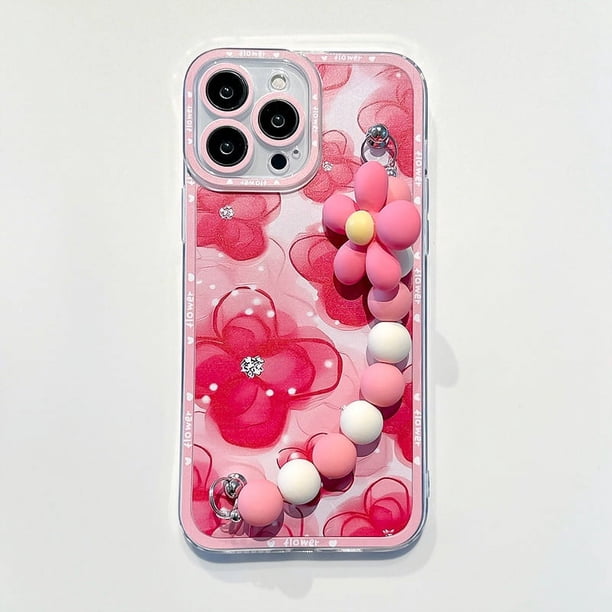 Flor TPU Carcasa Mote G32 G52 G62 G82 G50 G60 G60S G30 G20 G10 G73 G53 G42 G200 Borde 20 30flores Pulsera Cadena Teléfono Funda Suave A Prueba De Golpes Cubierta Protectora