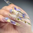 thumbnail image 2 of Escamas de hojas de oro, 0.07 oz de escamas de lámina metálica para pintar artes, manualidades, uñas, escamas de bricolaje (oro) no se decoloran ni se oxidan fácilmente., 2 of 5
