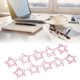 thumbnail image 4 of Cute Paper Clips, Star Shape Pink Plating Process Increased Slip Resistance Paper Clips For Office ANGGREK Otros, 4 of 8