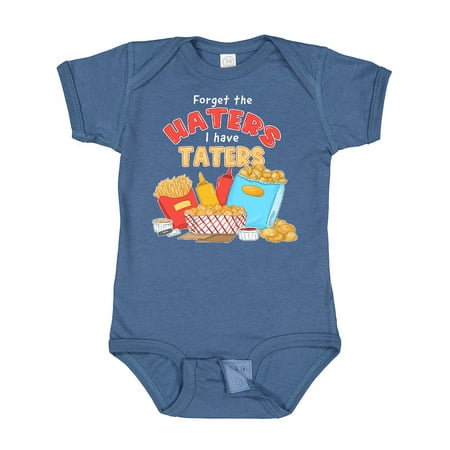 

Inktastic Forget the Haters I Have Taters with Fries and Gift Baby Boy or Baby Girl Bodysuit