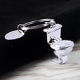 thumbnail image 3 of Novelty Toilet Keychain, Mini Keyring Funny Key Chain Metal Toilet Seat Model Pendant Handbag Keyring, Platinum, 3 of 3