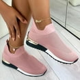 thumbnail image 2 of UTTOASFAY Women'S Summer Comfortable Casual Sports Shoes Sandals Stretch Cloth Large Size Shoes Pink 6(36), 2 of 8