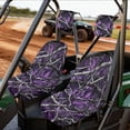 thumbnail image 2 of KUIFORTI Purple Camo UTV seat covers Full Protection Seat Cover for UTV Polyester Rhino Accessories Bucket Seat Cover Compatible with Yamaha Rhino 700 660 450 2004-2021, 2 of 6
