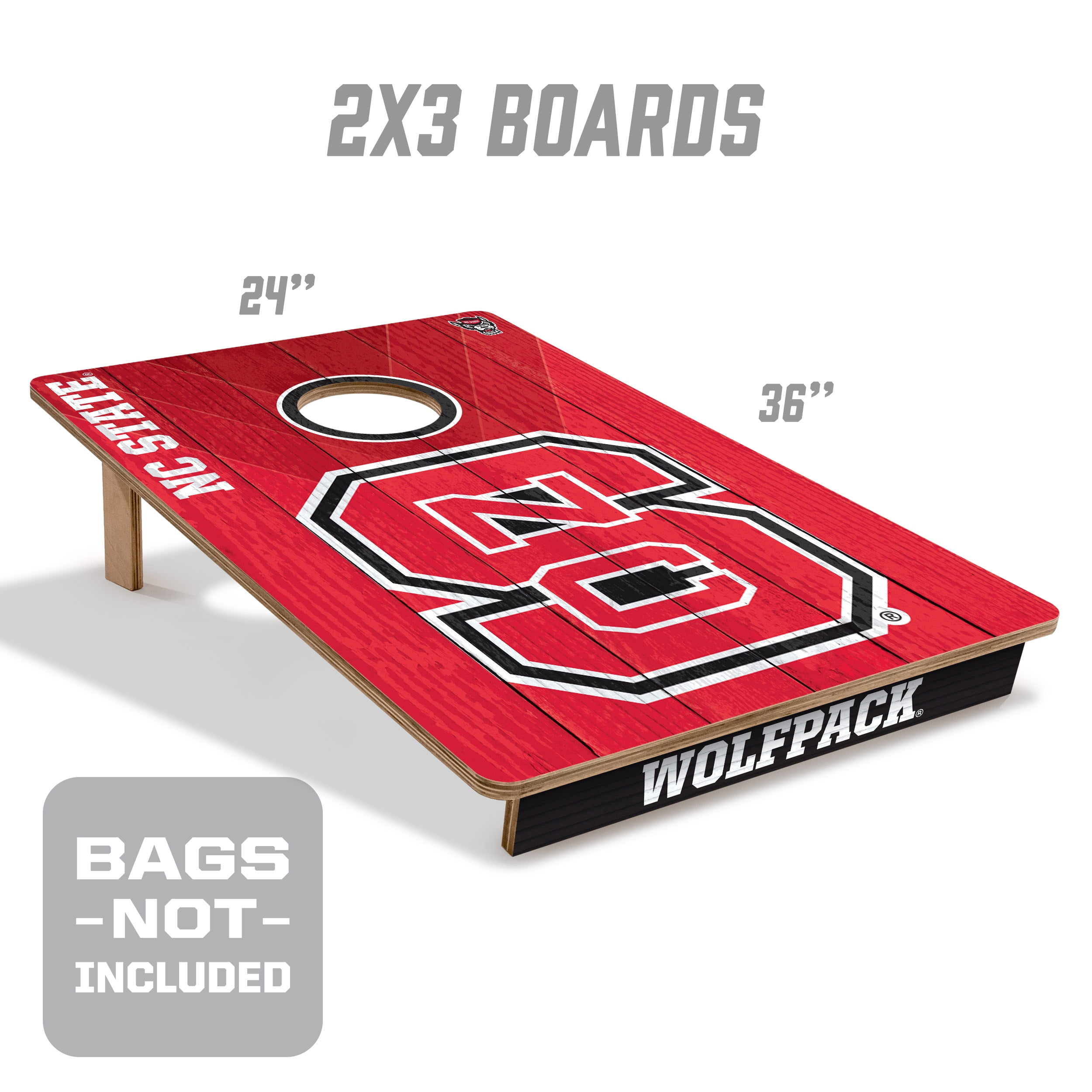 YouTheFan NCAA NC State Wolfpack 2' x 3' Cornhole Game No Bags