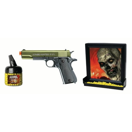 Zombie Hunter 2278034 Air Soft Target Pack w/1911 Pistol,