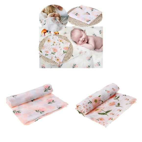 Manta Swaddle Infantil Macarena 2 Piezas Suaves Accesorios de Toalla Bebé Cumpleaños
