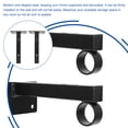 thumbnail image 4 of ORDDIART 1Set Modern Floating Shelf Bracket Black Wall Mounted Shelf Support Durable Iron and Plastic, 4 of 4