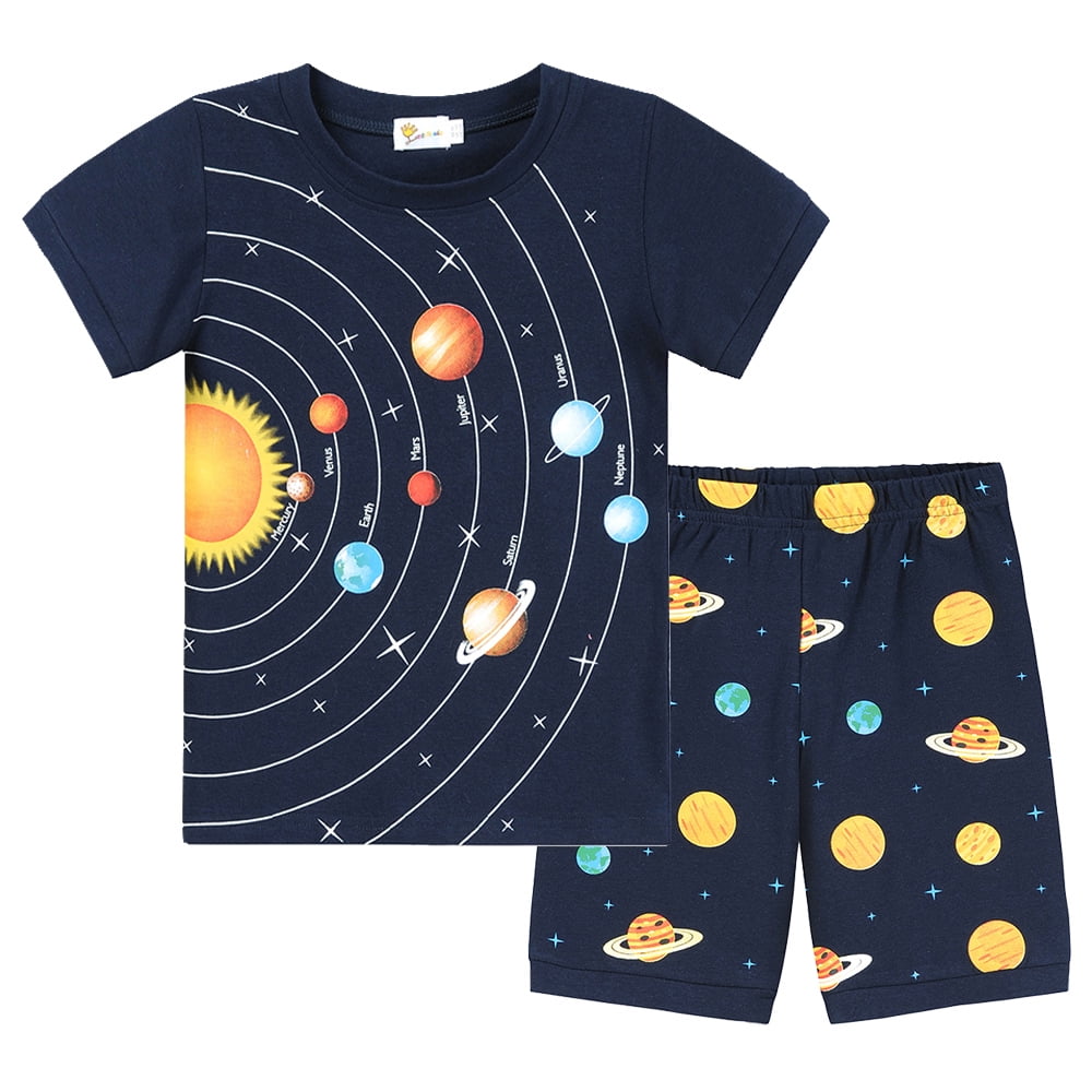 Little Hand Toddler Boys Pajamas Cotton Kids Plane Pattern Short Sets Summer Sleepwear Clothes Set 2 7 Years Other