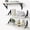 White, variant on Black Floating Shelves Bathroom Set of 3, Wooden Wall Book Shelves, Rustic Shelf for Storage, Bathroom Organizer, Living Room, Kitchen, Office (Black)