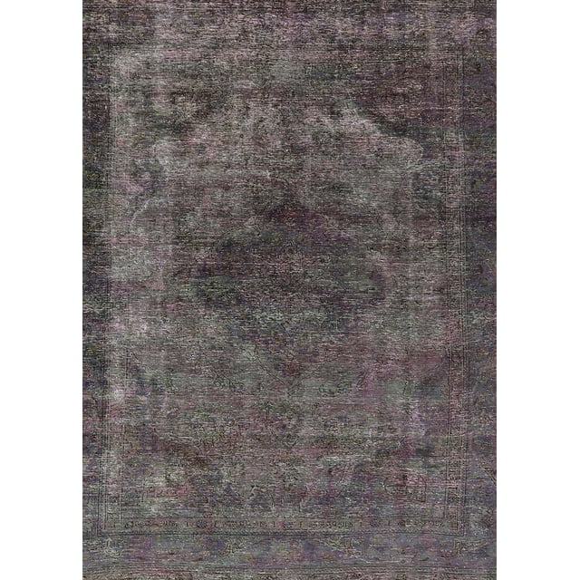 Ahgly Company Machine Washable Indoor Rectangle Industrial Modern Western Charcoal Gray Area Rugs, 5' x 7'