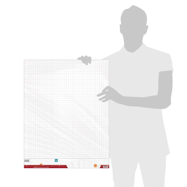 Pen+Gear White Heavyweight Grid Poster Board, 5-Pack photo 5