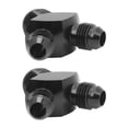 thumbnail image 4 of 2 Uds Adaptador De Bloque Y Montaje AN8 A 2AN6 Anodizado A Prueba De Fugas Negro Universal Para Ajuste De Línea De Manguera De Combustible, 4 of 5