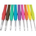 thumbnail image 4 of Crochet Needles, Multicolored Aluminum Crochet Hooks with Rubber Grip - Pack of, 4 of 5