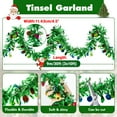 thumbnail image 2 of 3PACK 10Feet Green Christmas Tinsel Garland with Colorful Polka Dots Metallic Tinsel Twist Garland Glittering Decoration for Christmas Tree Decor Wedding Summer Luau Birthday Party, 2 of 7