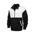 thumbnail image 7 of Color Block Tracksuit Sets for Men Full Zip Stand Collar Casual Jackets Running Athletic Sportswear 2 Piece, 7 of 7