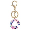 thumbnail image 4 of Porte-clés en Résine 26 Lettres pour Femmes Filles Pendentif Sac Accessoires de Sac à Main, 4 of 5