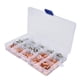 thumbnail image 1 of Kit Surtido De Terminales Finales, 970 Piezas/juego Resistencia A La Oxidación Tipo De Tubo Estañado Terminal No Aislado Varios Tamaños Para Cables ANGGREK Crimp Terminal Kit, 1 of 8