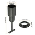 thumbnail image 2 of Uxcell E14 Socket Ring Removal Tool T Type with Lamp Shade Socket Rings Black 5 Pack, 2 of 6