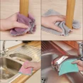 thumbnail image 3 of 12pcs Microfiber Dish Cloths, Multi Purpose Dishwashing Towels For Tableware, Double Sided Cleaning Rags, Scouring Pads, Cleaning Tools, Kitchen Accessories For Restaurant, 3 of 7